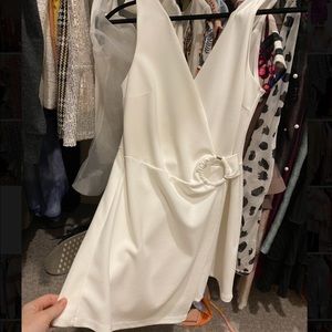 White sleeveless romper